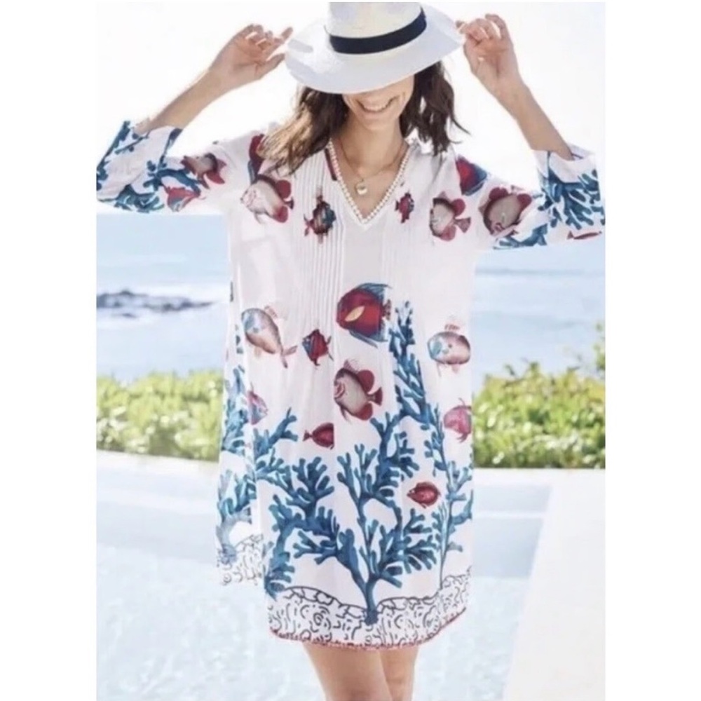 Soft Surroundings White Tunic Top